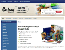 Tablet Screenshot of carlsonschoolkits.com